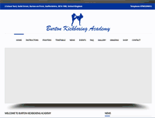 Tablet Screenshot of burton-kickboxing-academy.co.uk